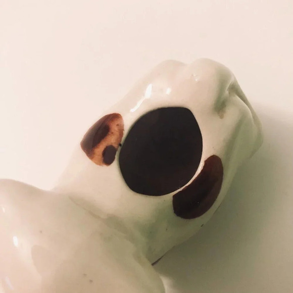Vintage Lot of 2 Ceramic Cow With Spots  Toothpick Holder Japan - Picture 6 of 16